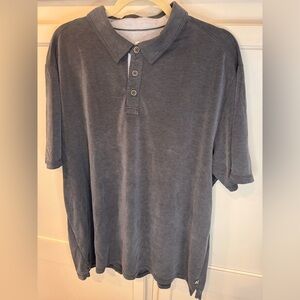 Tommy Bahama Gray Polo Shirt Soft Cotton Blend